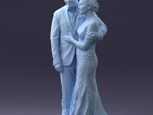 000200 Wedding Couple 1026 3d 3Dプリントモデル