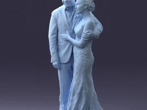 000200 Wedding Couple 1026 3d 3D Print Model