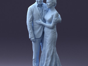 000200 Wedding Couple 1026 3d 3Dプリントモデル