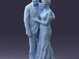 000200 Wedding Couple 1026 3d 3D Print Model