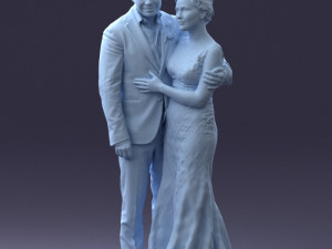 000200 Wedding Couple 1026 3d 3Dプリントモデル