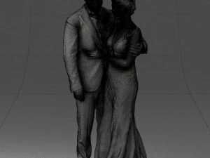 000200 Wedding Couple 1026 3d 3D Print Model