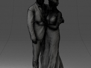 000200 Wedding Couple 1026 3d 3Dプリントモデル