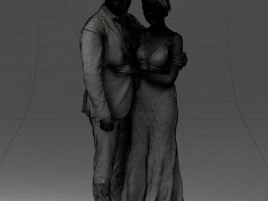 000200 Wedding Couple 1026 3d 3D Print Model