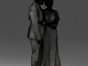 000200 Wedding Couple 1026 3d 3Dプリントモデル