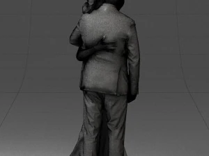 000200 Wedding Couple 1026 3d 3D Print Model