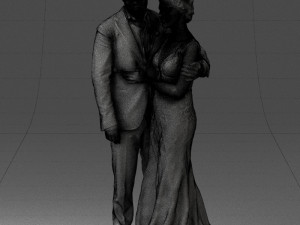 000200 Wedding Couple 1026 3d 3Dプリントモデル