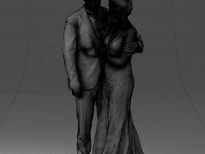 000200 Wedding Couple 1026 3d 3D Print Model