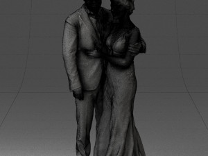 000200 Wedding Couple 1026 3d 3Dプリントモデル
