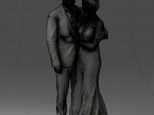 000200 Wedding Couple 1026 3d 3D Print Model