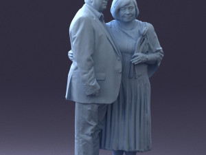 elderly couple 1001 Modèle 3D