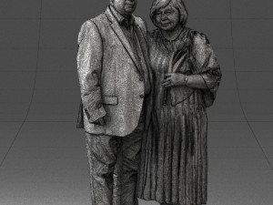 elderly couple 1001 Modèle 3D