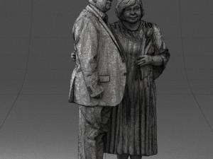 elderly couple 1001 Modèle 3D