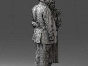 elderly couple 1001 Modèle 3D