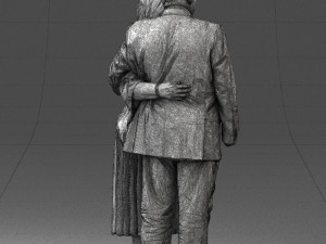 elderly couple 1001 Modèle 3D