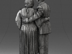 elderly couple 1001 Modèle 3D