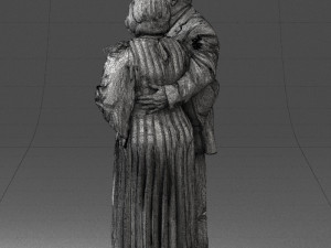 elderly couple 1001 Modèle 3D