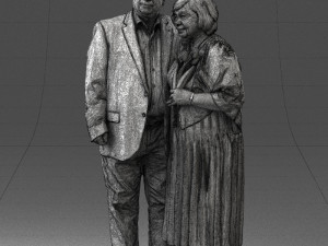 elderly couple 1001 Modèle 3D