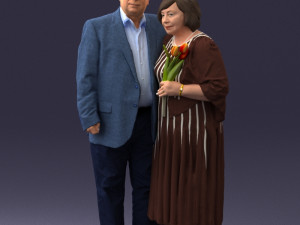 elderly couple 1001 3d print ready 3D Print Model