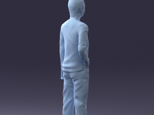 teenager in t-shirt 0204-4 3D Model