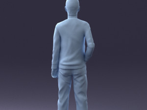 teenager in t-shirt 0204-4 3D Model