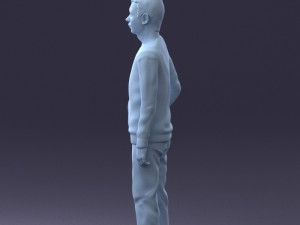 teenager in t-shirt 0204-4 3D Model