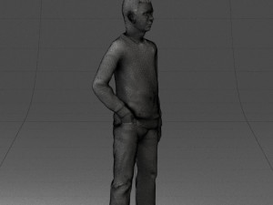 teenager in t-shirt 0204-4 3D Model