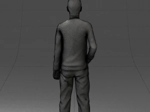 teenager in t-shirt 0204-4 3D Model