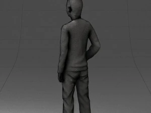 teenager in t-shirt 0204-4 3D Model
