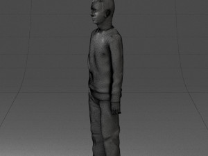 teenager in t-shirt 0204-4 3D Model