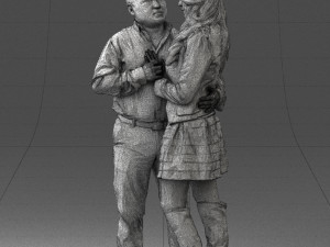 ouple in love 0209 3d print ready Modello di stampa 3D