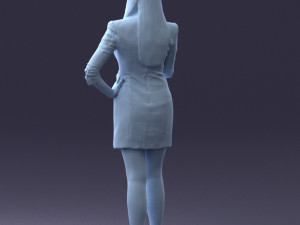 girl with phone 0708-1 3d print ready 3D Baskı Modeli