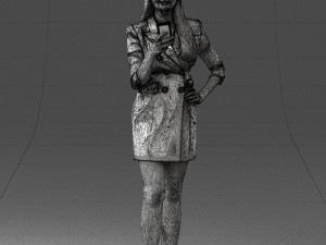 girl with phone 0708-1 3d print ready 3D Baskı Modeli