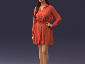 beautiful woman 0628 3d print ready Model Cetak 3D