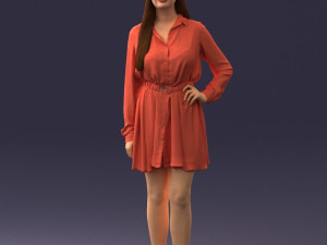 beautiful woman 0628 3d print ready Model Cetak 3D
