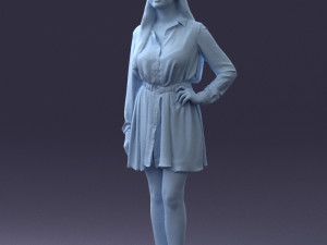 beautiful woman 0628 3d print ready Model Cetak 3D