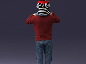 grandfather with boy 1023 3d print ready Modèles 3D en vedette