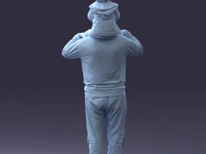 000198 Grandfather with Grandson on Shoulders 1023 3dp 3D Print Model