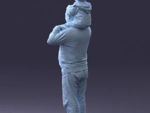 000198 Grandfather with Grandson on Shoulders 1023 3dp 3D Print Model