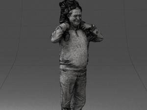 grandfather with boy 1023 3d print ready Modèles 3D en vedette