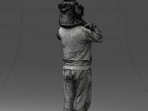 000198 Grandfather with Grandson on Shoulders 1023 3dp 3D Print Model
