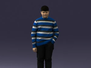товстий хлопчик 0204-3 3D Модель