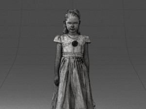 girl in sundress 0204-2 3D-Modell