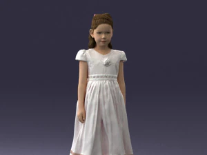 girl in sundress 0204-2 3d print ready 3D Print Model