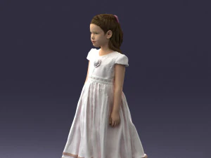 girl in sundress 0204-2 3d print ready 3D Print Model