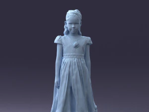 girl in sundress 0204-2 3d print ready 3D Print Model
