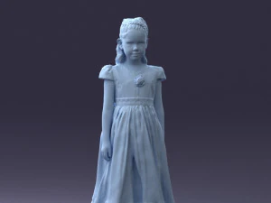 girl in sundress 0204-2 3d print ready 3D Print Model