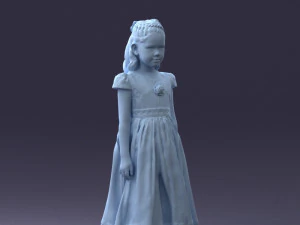 girl in sundress 0204-2 3d print ready 3D Print Model