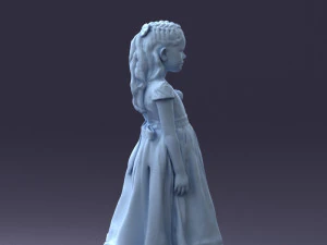 girl in sundress 0204-2 3d print ready 3D Print Model