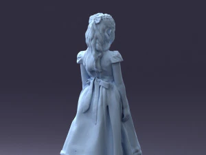 girl in sundress 0204-2 3d print ready 3D Print Model
